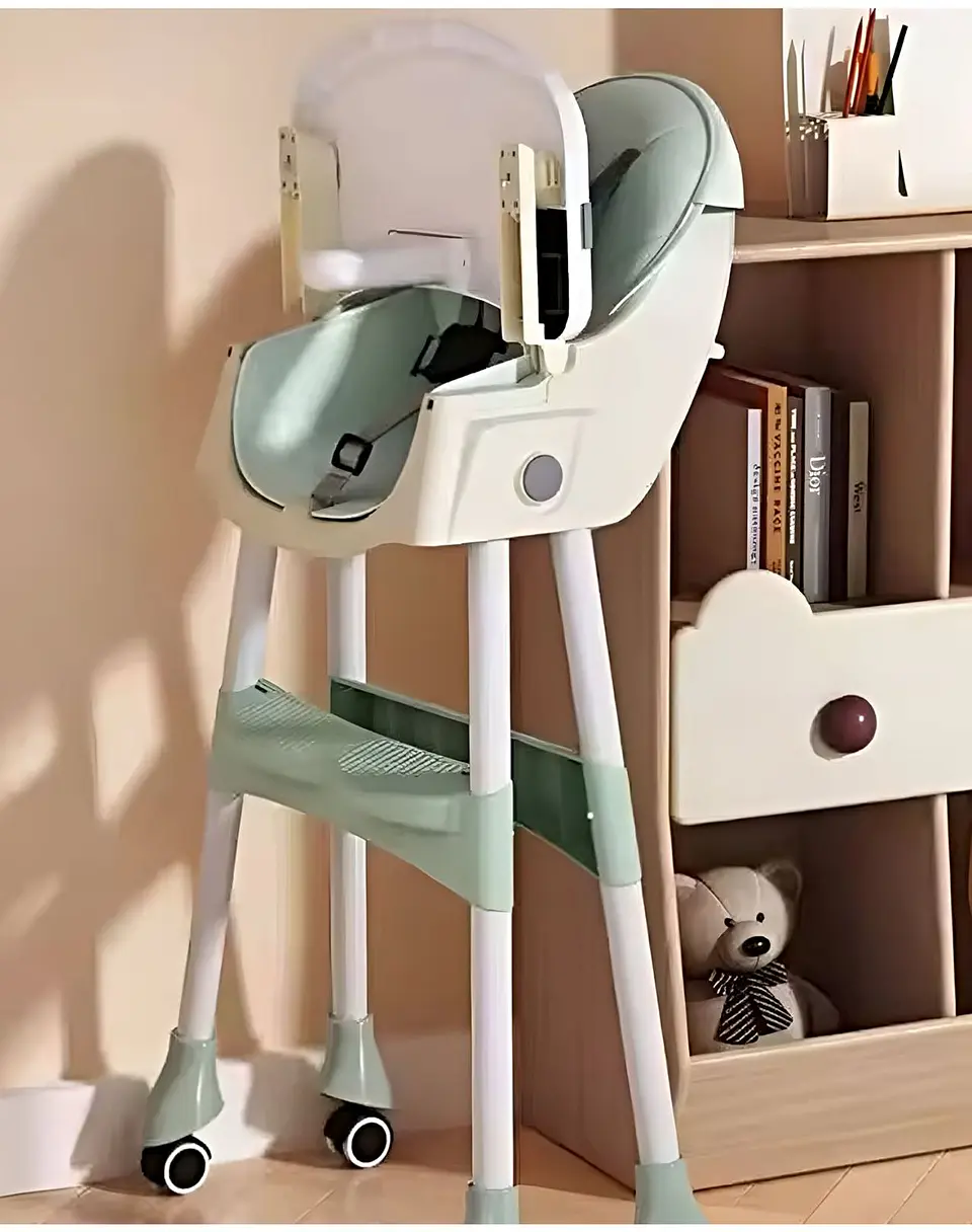 SILLA PARA BEBÉS  SILLA DE COMER MULTIFUNCIONAL AZUL 6