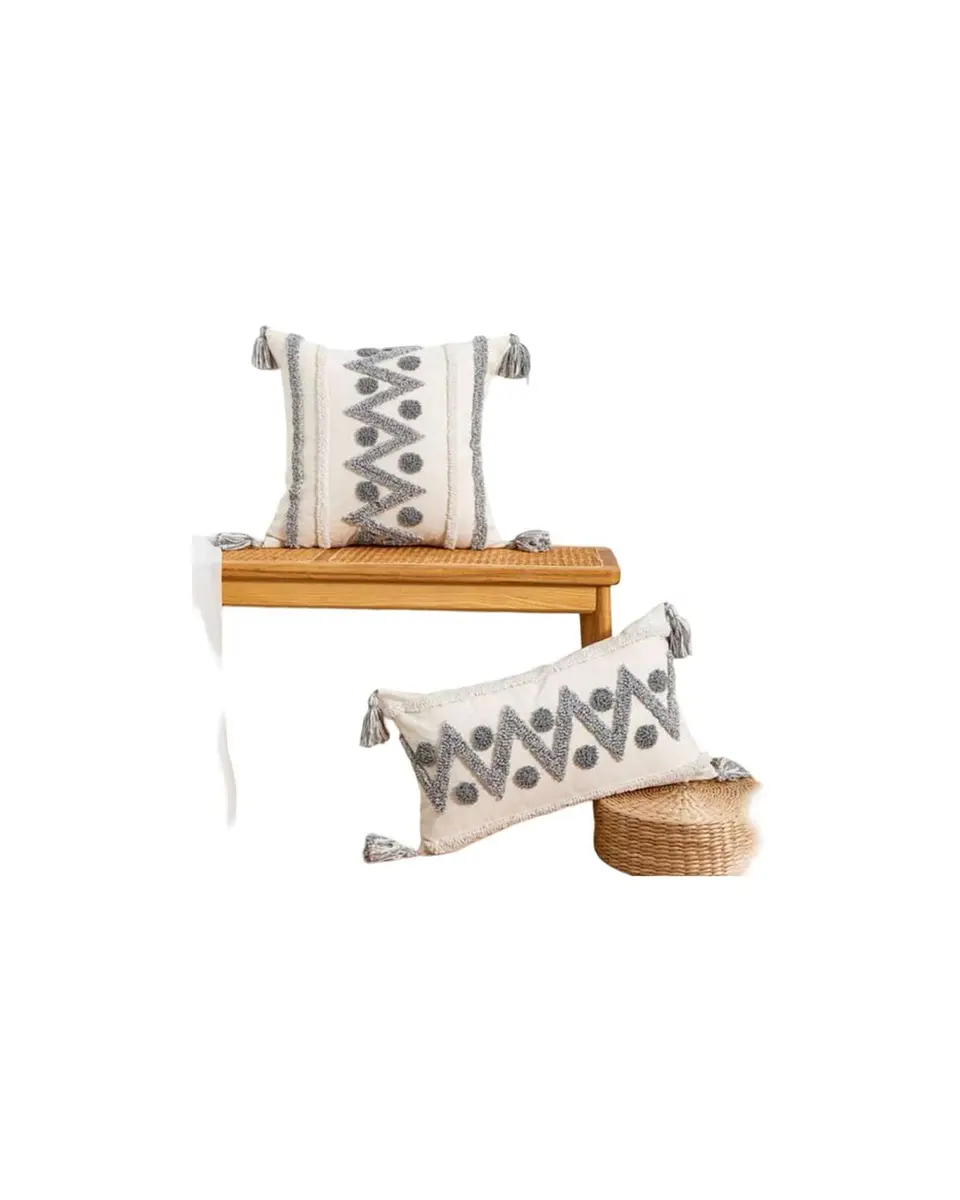 SET DE 2 FUNDAS DE COJIN 45x45 Y 30x50 L-01 2