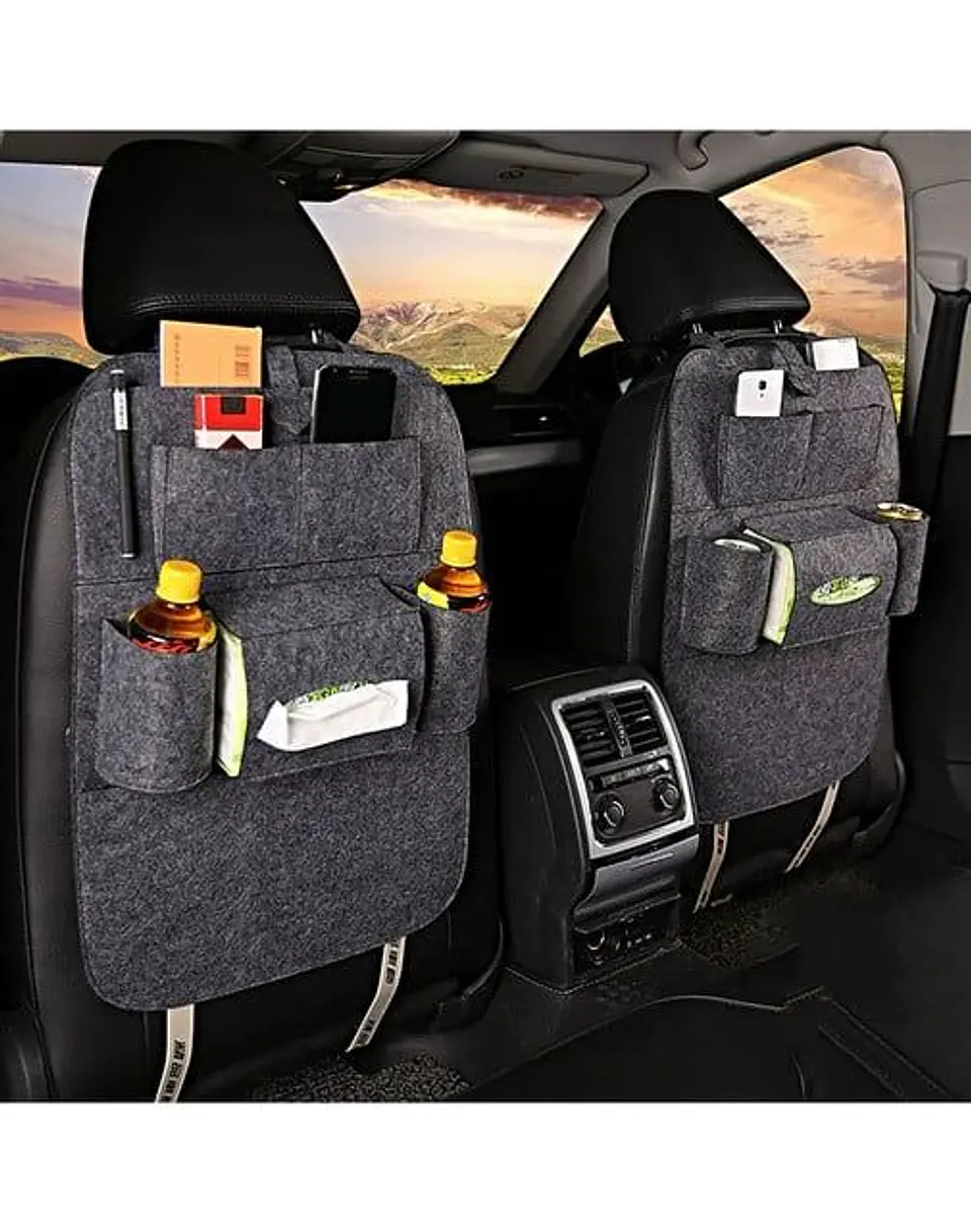 BOLSOS ORGANIZADORES PARA ASIENTOS DE AUTO PACK 2u 2