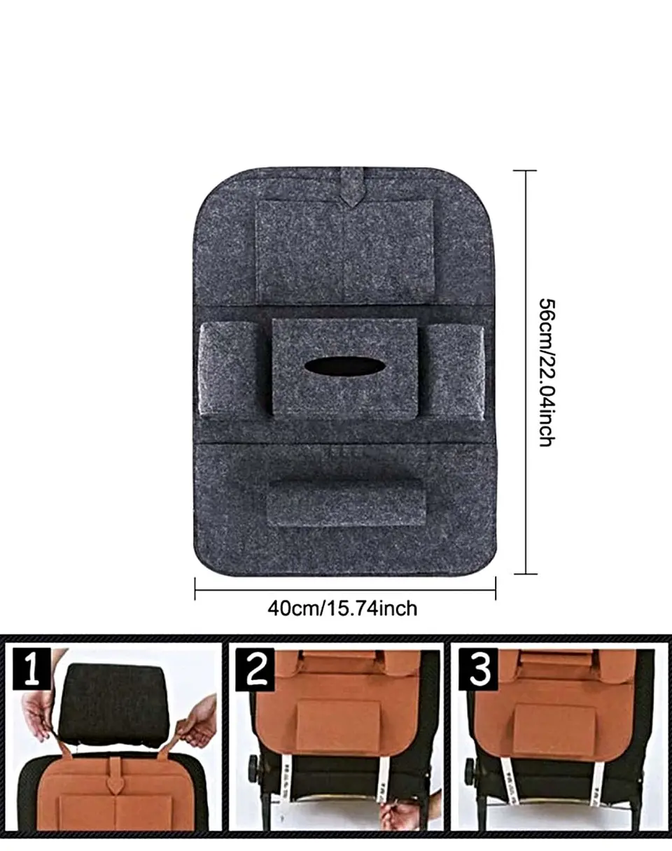 BOLSOS ORGANIZADORES PARA ASIENTOS DE AUTO PACK 2u 3