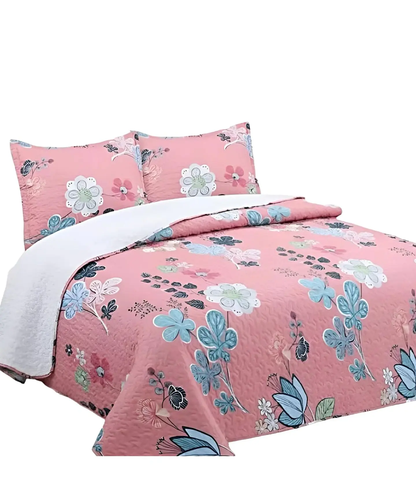 CUBRECAMA QUILT SHERPA OTOÑO INVIERNO PLAZA Y MEDIA 2