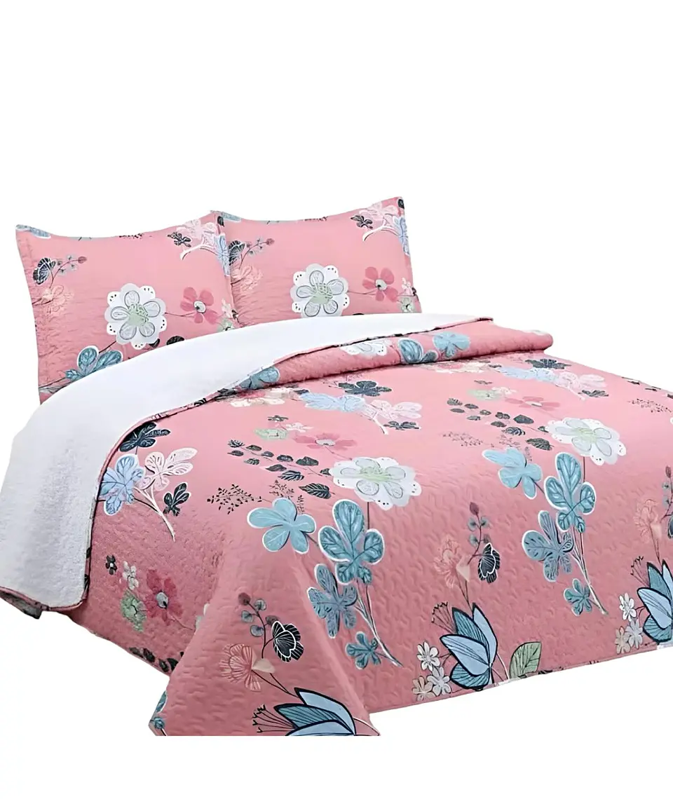 CUBRECAMA QUILT SHERPA OTOÑO INVIERNO PLAZA Y MEDIA 2