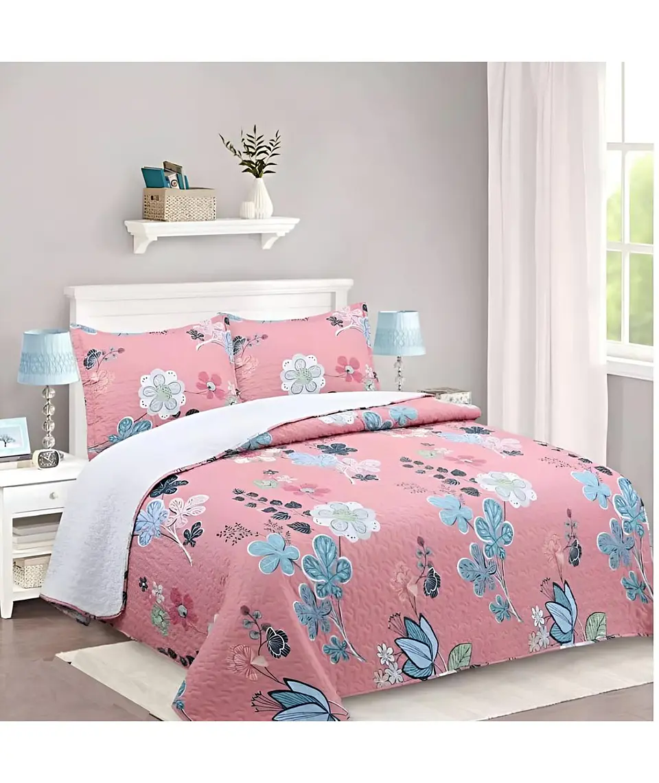 CUBRECAMA QUILT SHERPA OTOÑO INVIERNO PLAZA Y MEDIA 3