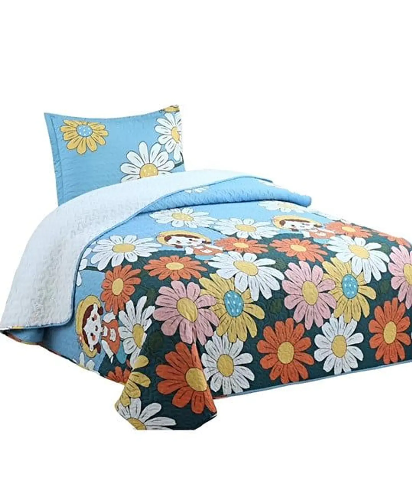 CUBRECAMA QUILT SHERPA OTOÑO INVIERNO PLAZA Y MEDIA 1