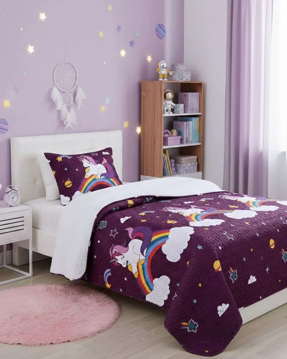 CUBRECAMA QUILT SHERPA OTOÑO INVIERNO PLAZA Y MEDIA 4
