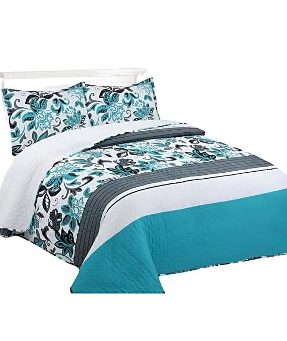 CUBRECAMA QUILT SHERPA OTOÑO INVIERNO PLAZA Y MEDIA 1