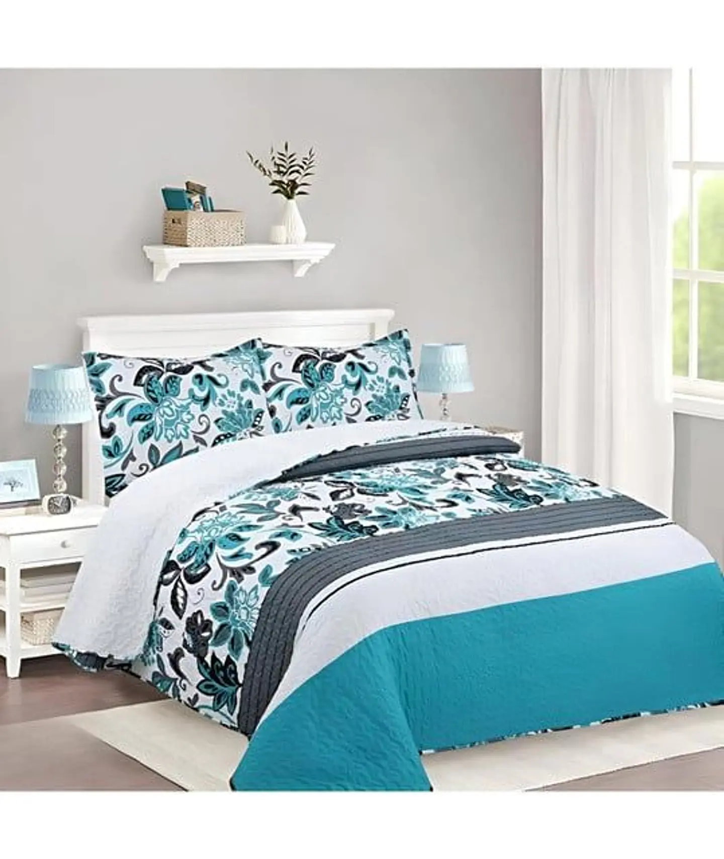 CUBRECAMA QUILT SHERPA OTOÑO INVIERNO PLAZA Y MEDIA 2