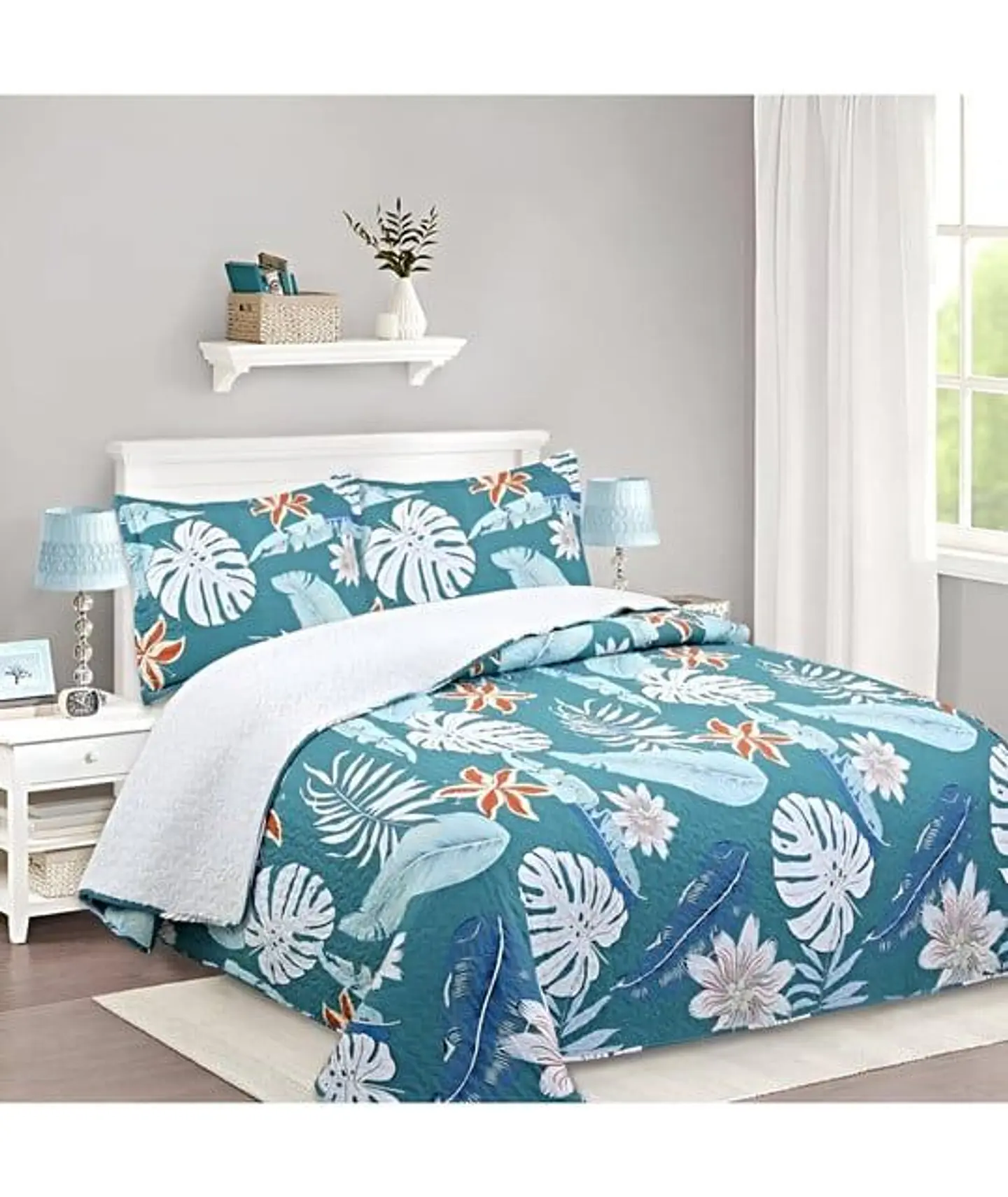 CUBRECAMA QUILT SHERPA OTOÑO INVIERNO PLAZA Y MEDIA 2