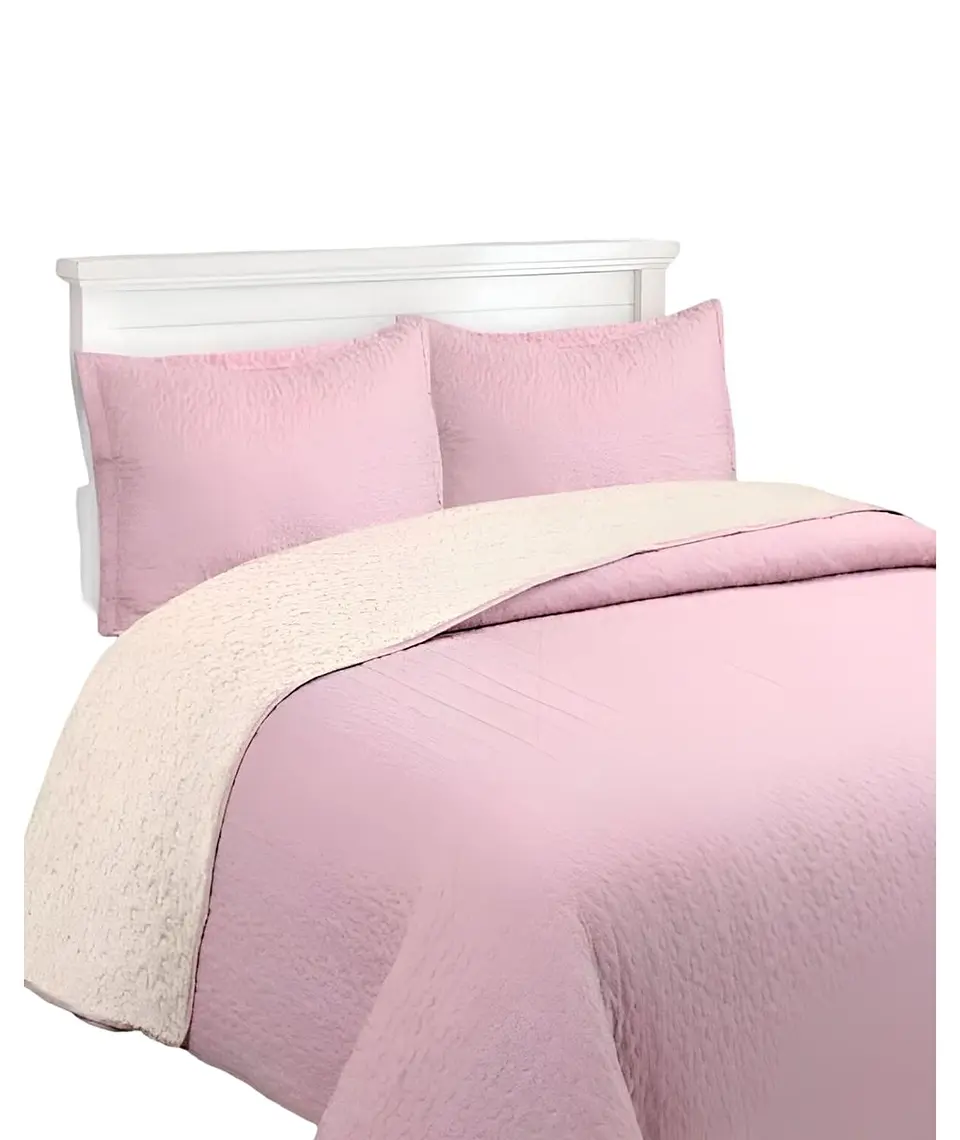 CUBRECAMA QUILT SHERPA OTOÑO INVIERNO 2 PLAZAS 1