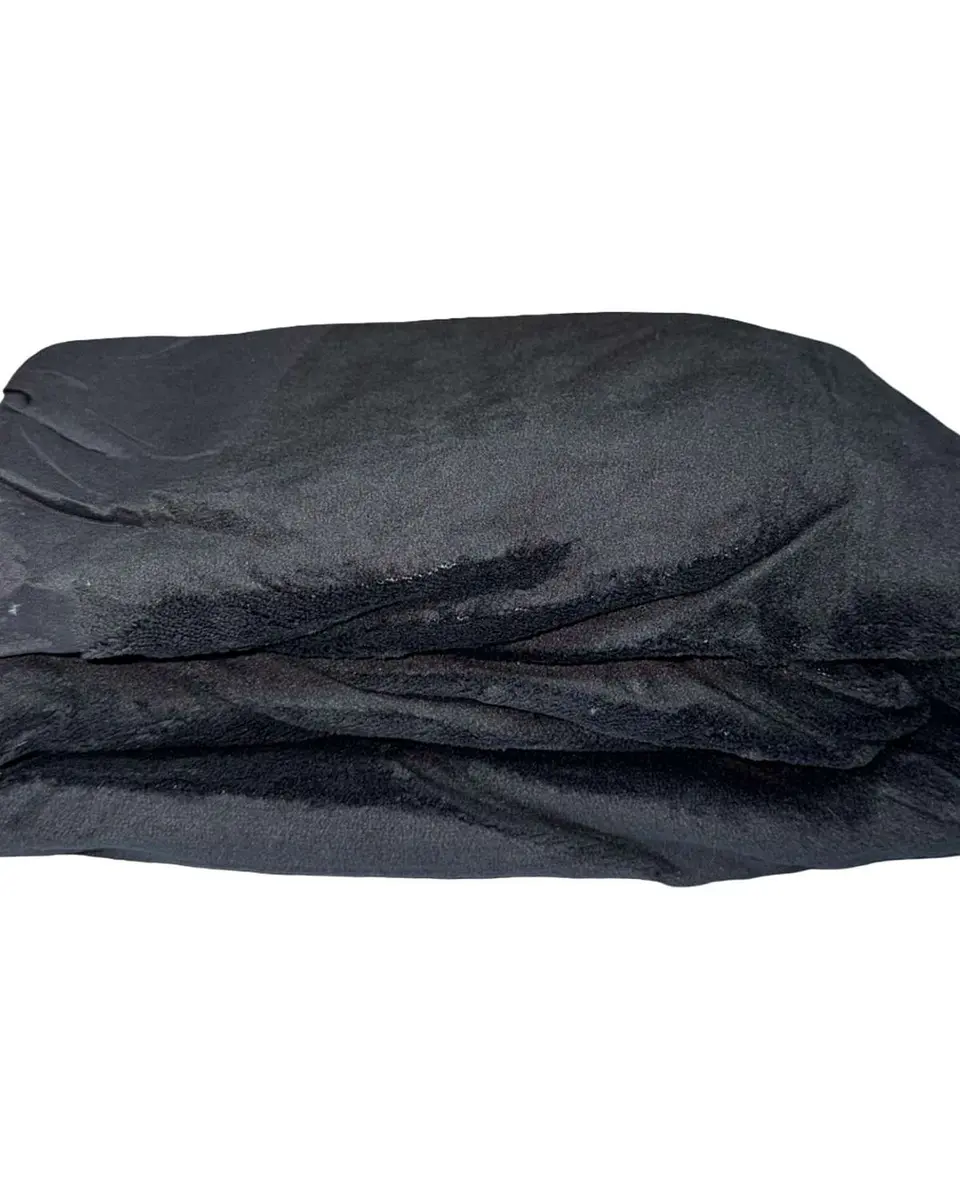 Cubre Colchon Protector Impermeable Plush - Negro - 1,5 plazas 2