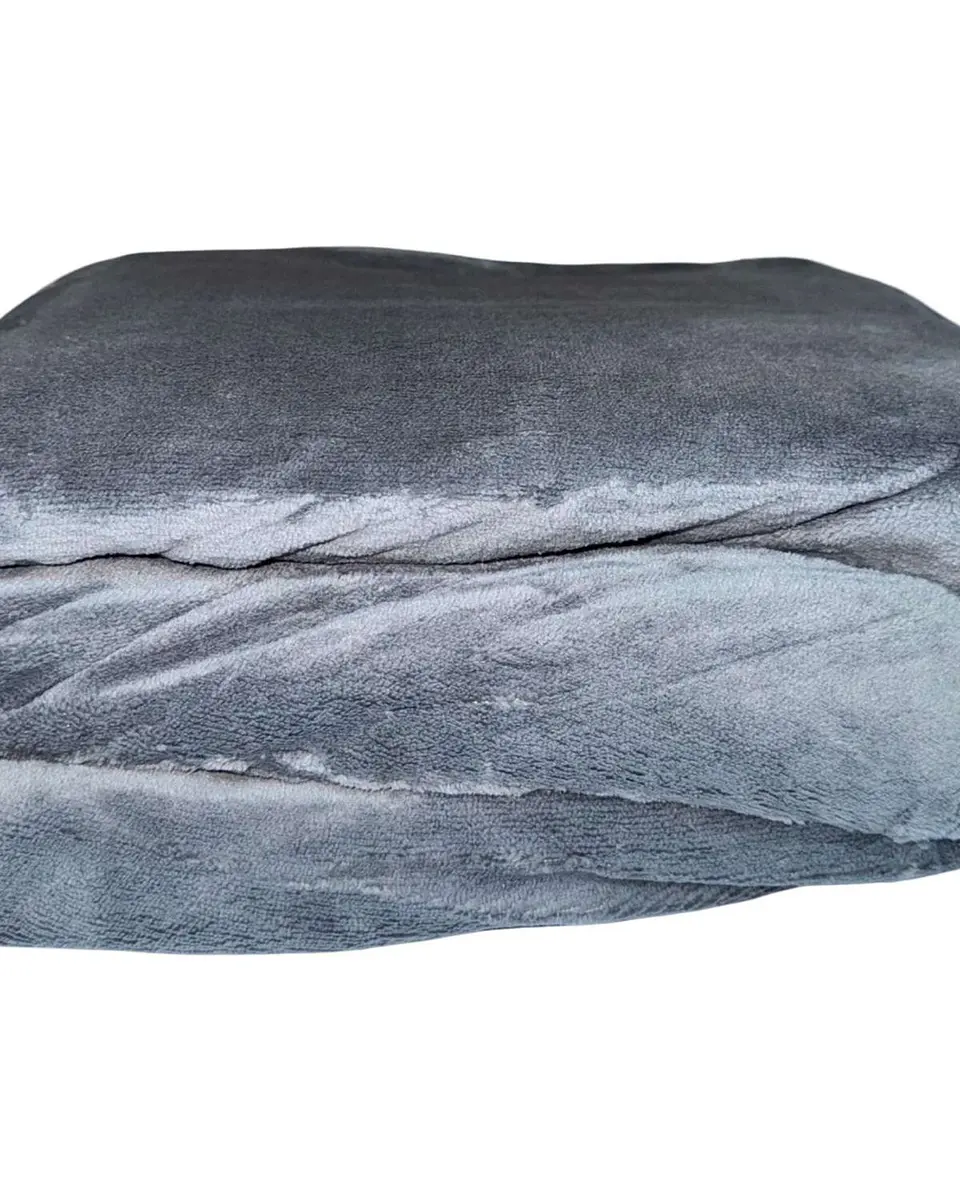 Cubre Colchon Protector Impermeable Plush - Gris - 1,5 plazas 2