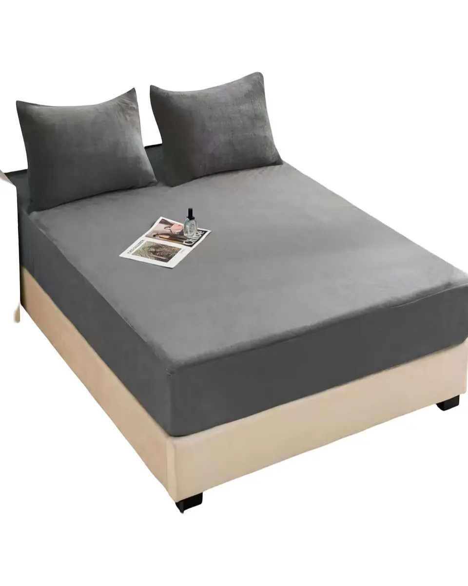 Cubre Colchon Protector Impermeable Plush - Gris - king plazas 1