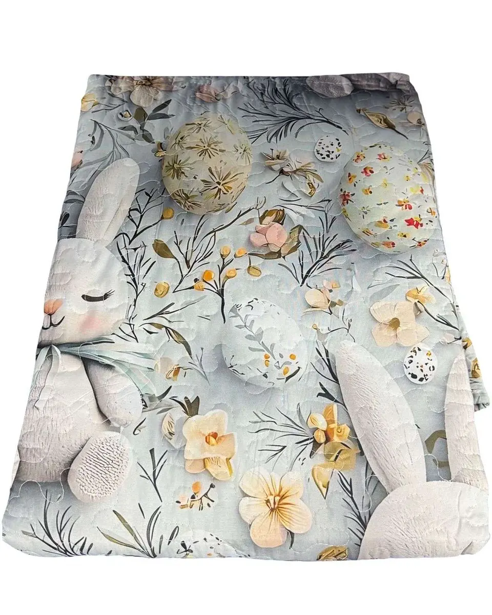 CUBRECAMA QUILT DE VERANO NIÑA NIÑO INFANTIL CONEJO 2