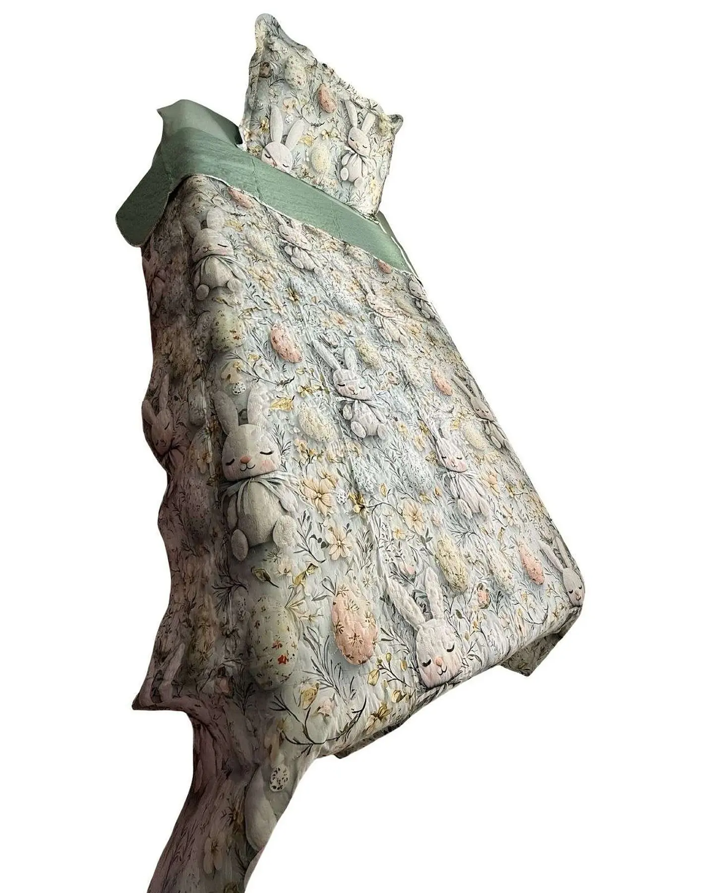 CUBRECAMA QUILT DE VERANO NIÑA NIÑO INFANTIL CONEJO 4