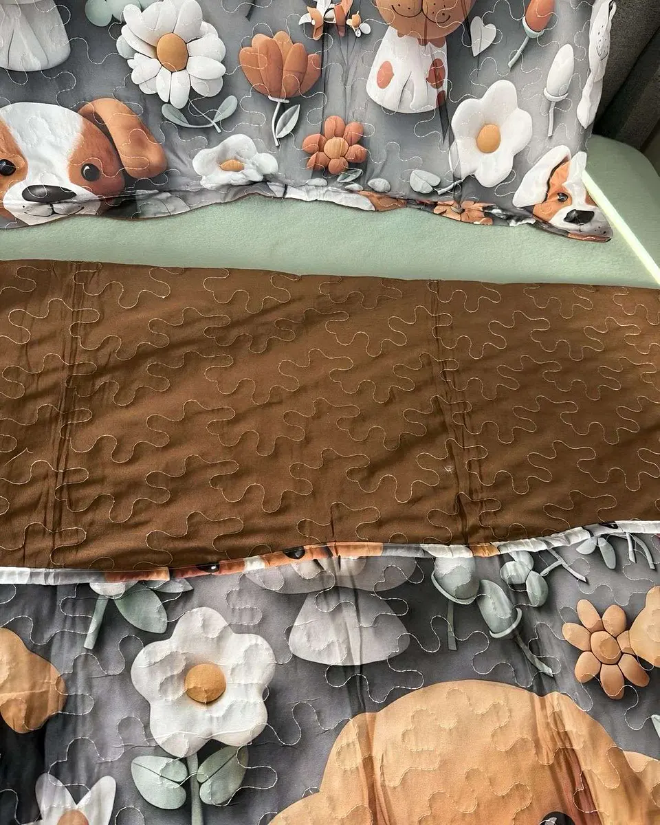 CUBRECAMA QUILT DE VERANO NIÑA NIÑO INFANTIL PERRO 3