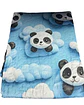 CUBRECAMA QUILT DE VERANO NIÑA NIÑO INFANTIL PANDA - Miniatura 4