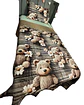 CUBRECAMA QUILT DE VERANO NIÑA NIÑO INFANTIL OSO CAFÉ - Miniatura 1