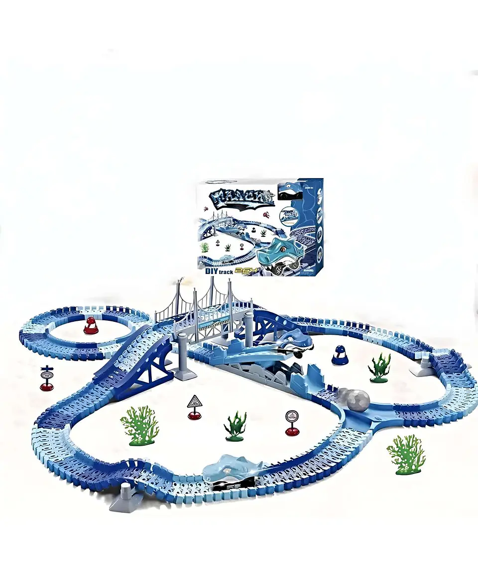 Pista de Auto Tiburón Shark Electrica Para Niños 1
