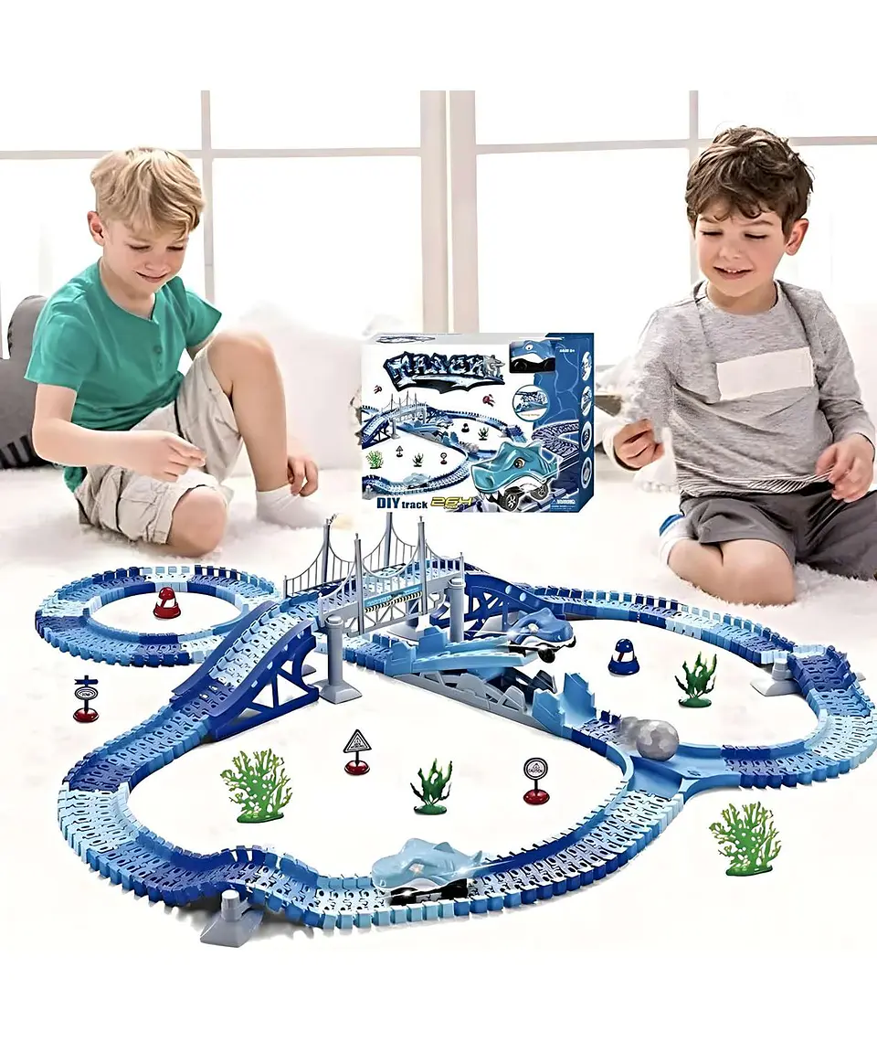 Pista de Auto Tiburón Shark Electrica Para Niños 5