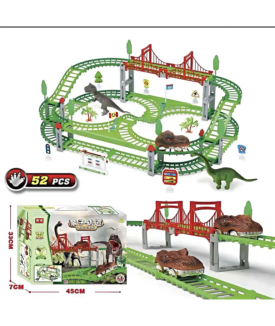 Juguete Pista Auto Dinosaurio 52 Piezas 3