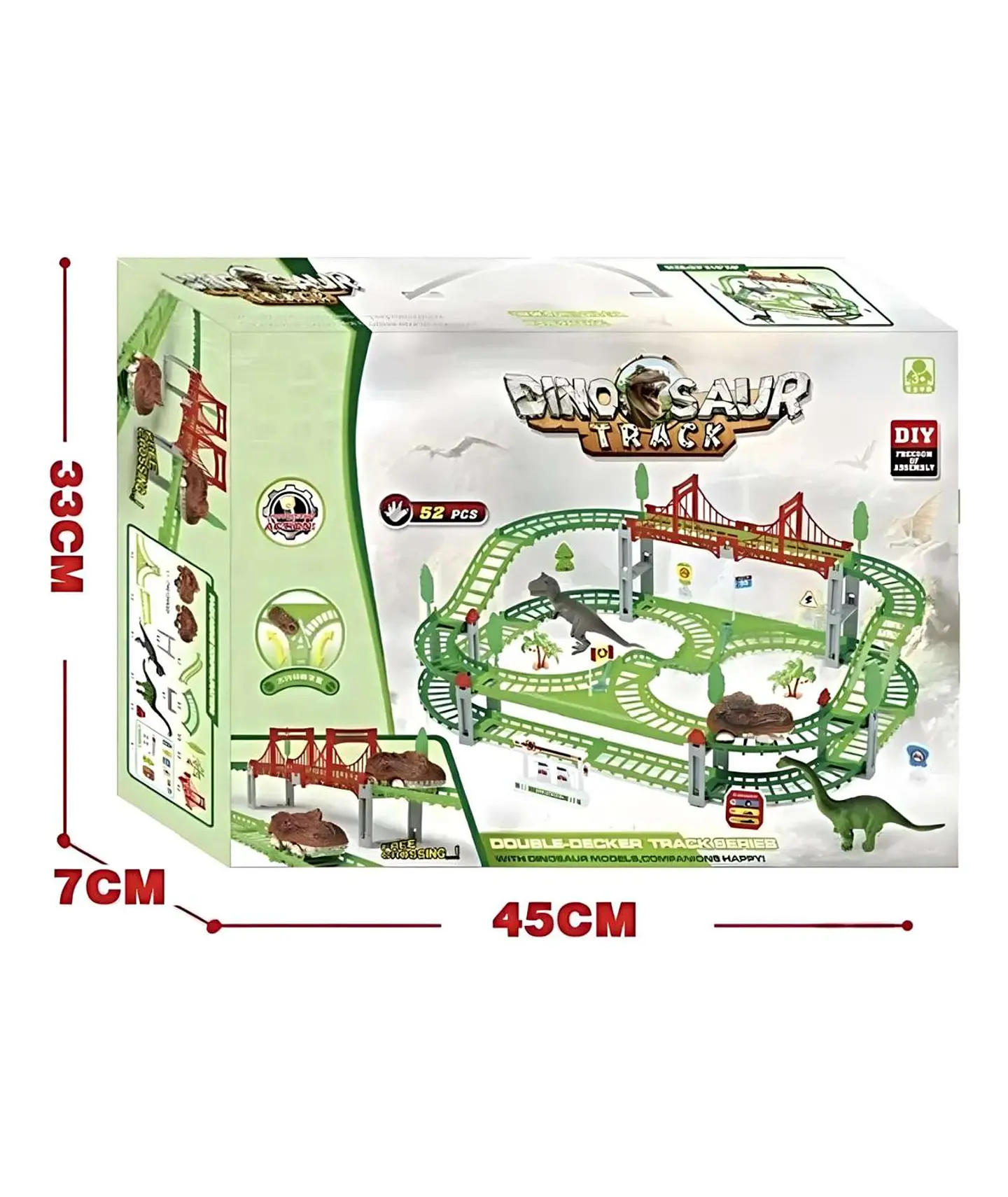 Juguete Pista Auto Dinosaurio 52 Piezas 5