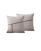 PACK DE 2 FUNDAS CHENILLE CON LINEAS GRIS - Miniatura 2