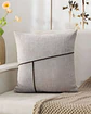 PACK DE 2 FUNDAS CHENILLE CON LINEAS GRIS - Miniatura 3