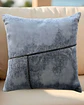 PACK DE 2 FUNDAS CHENILLE CON LINEAS AZUL - Miniatura 3