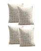 PACK DE 4 FUNDAS DE COJIN CHENILLE LINEA BEIGE - Miniatura 2