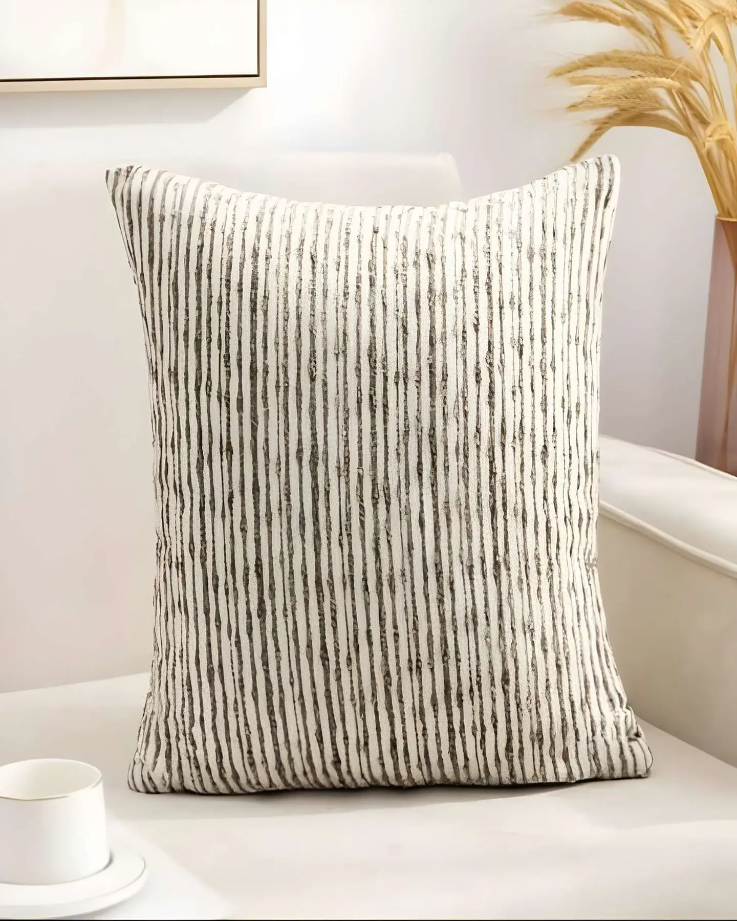 PACK DE 4 FUNDAS DE COJIN CHENILLE LINEA BEIGE 3