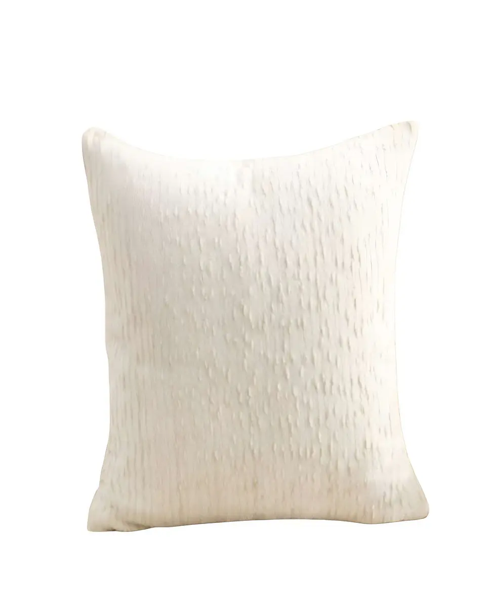 PACK DE 4 FUNDAS DE COJIN CHENILLE LINEA BLANCO 1