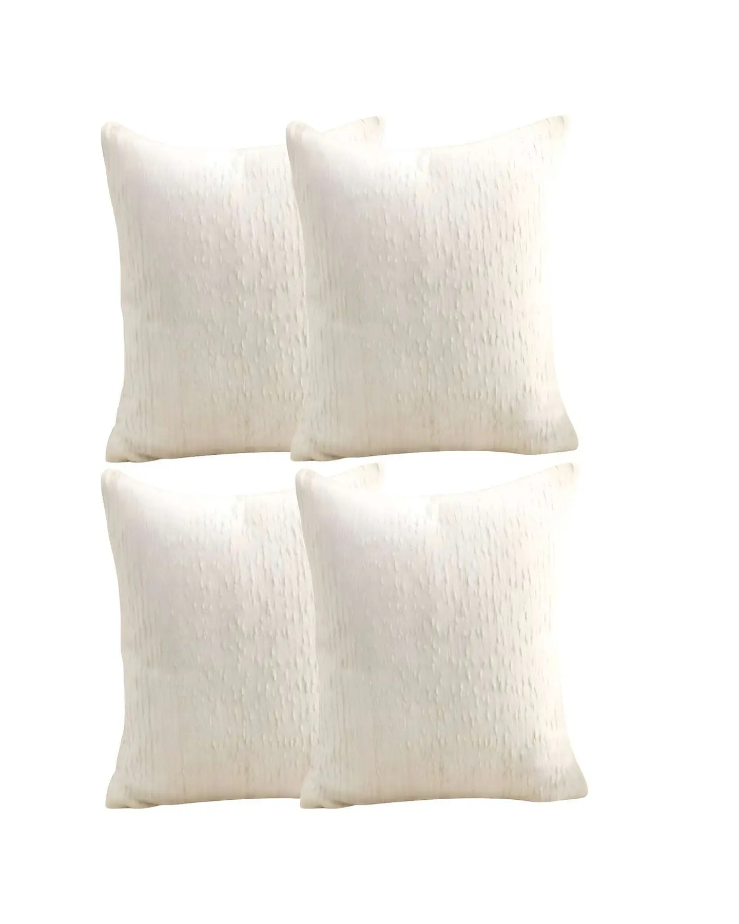 PACK DE 4 FUNDAS DE COJIN CHENILLE LINEA BLANCO 2