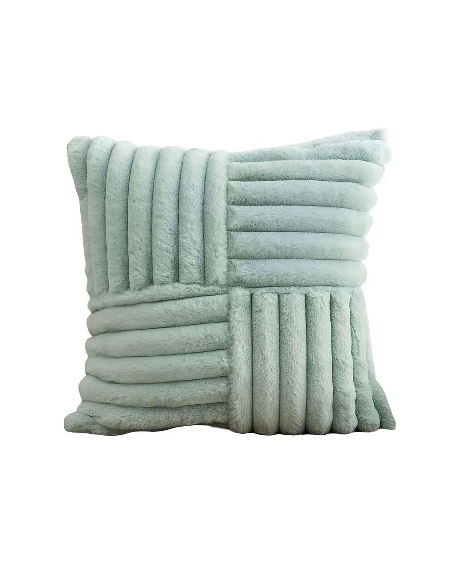 PACK DE 4 FUNDAS PELUDA EMPALMADA CELESTE 1