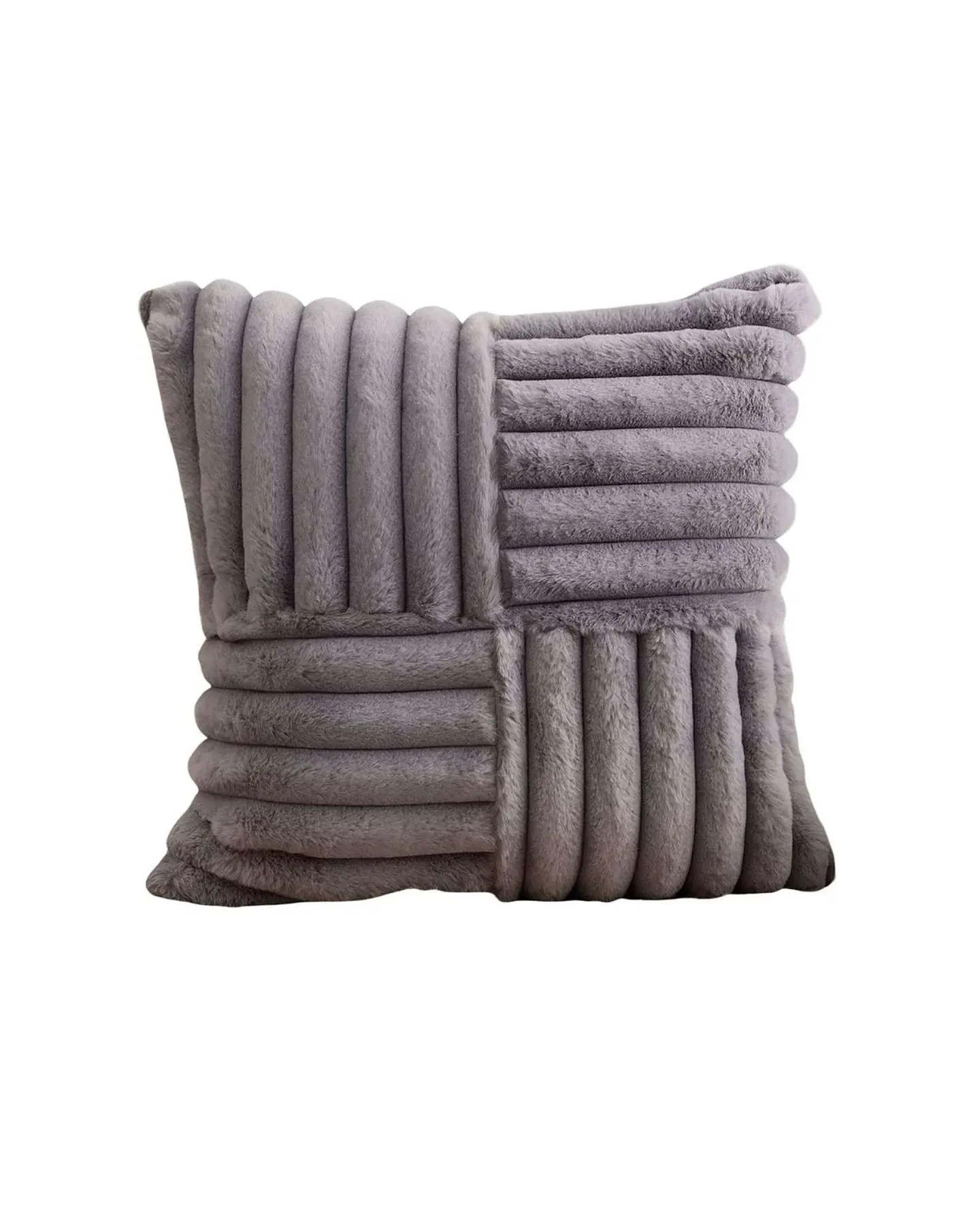 PACK DE 4 FUNDAS PELUDA EMPALMADA MORADO 1