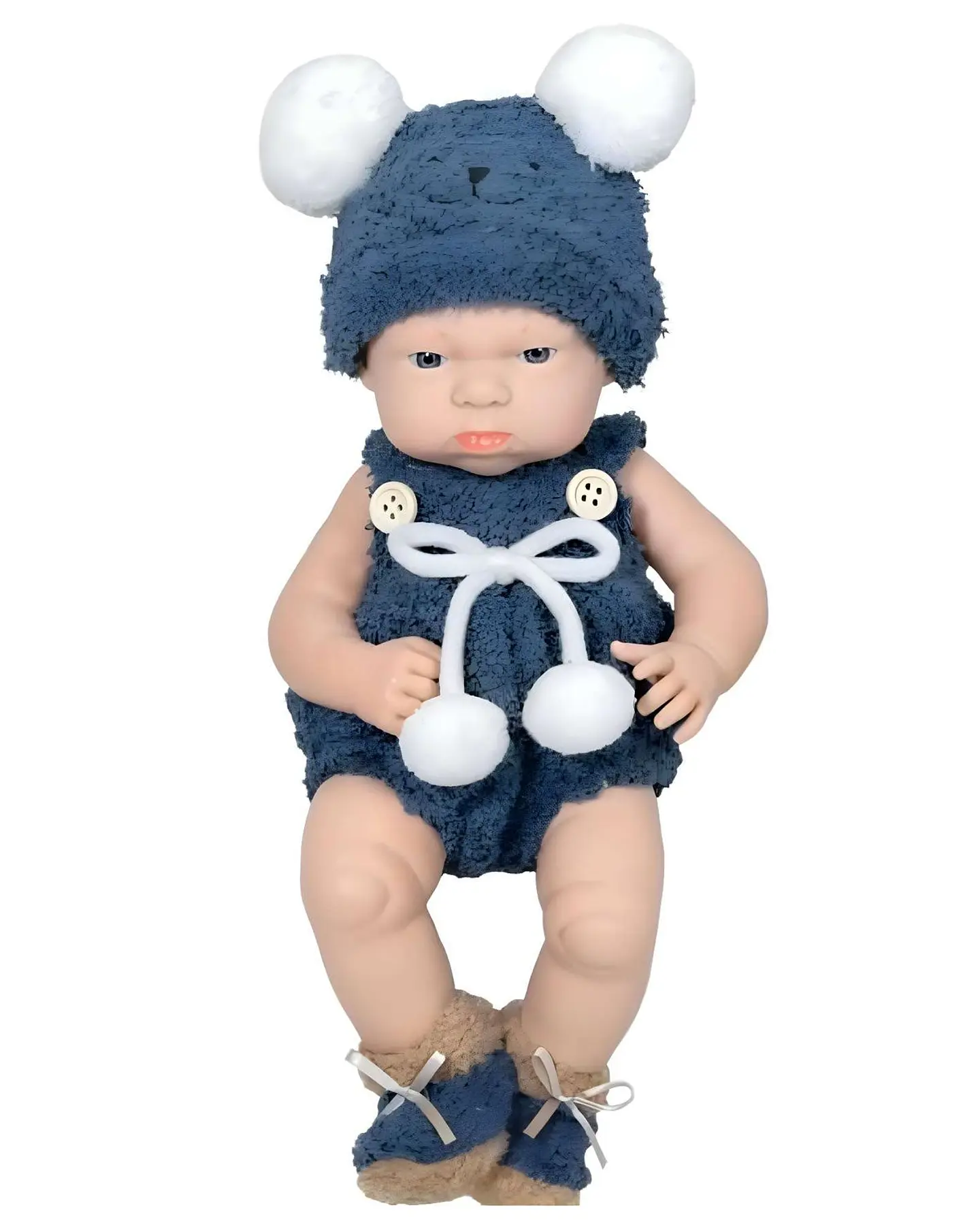 Muñeca bebé realista niña infantil baby so lovely azul 2