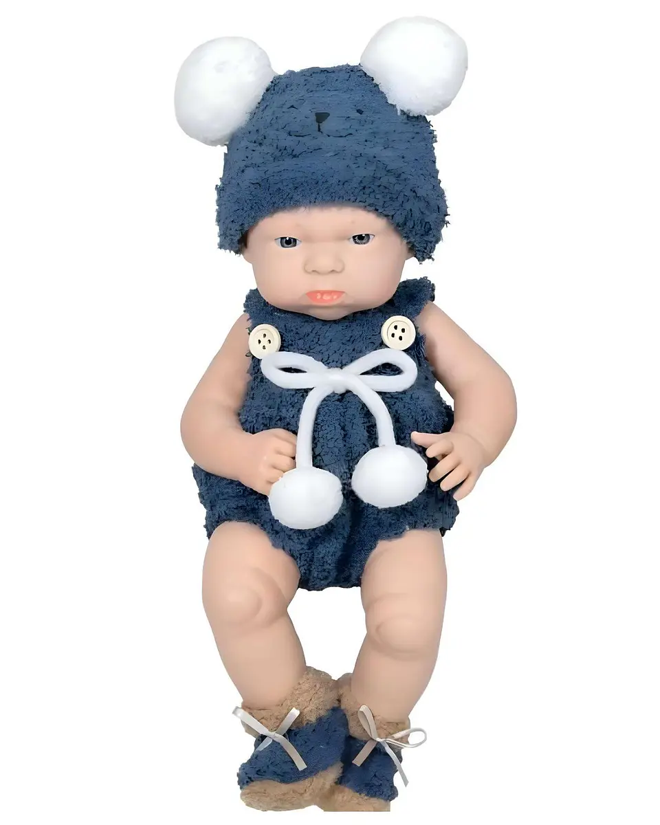 Muñeca bebé realista niña infantil baby so lovely azul 2