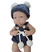 Muñeca bebé realista niña infantil baby so lovely azul - Miniatura 3
