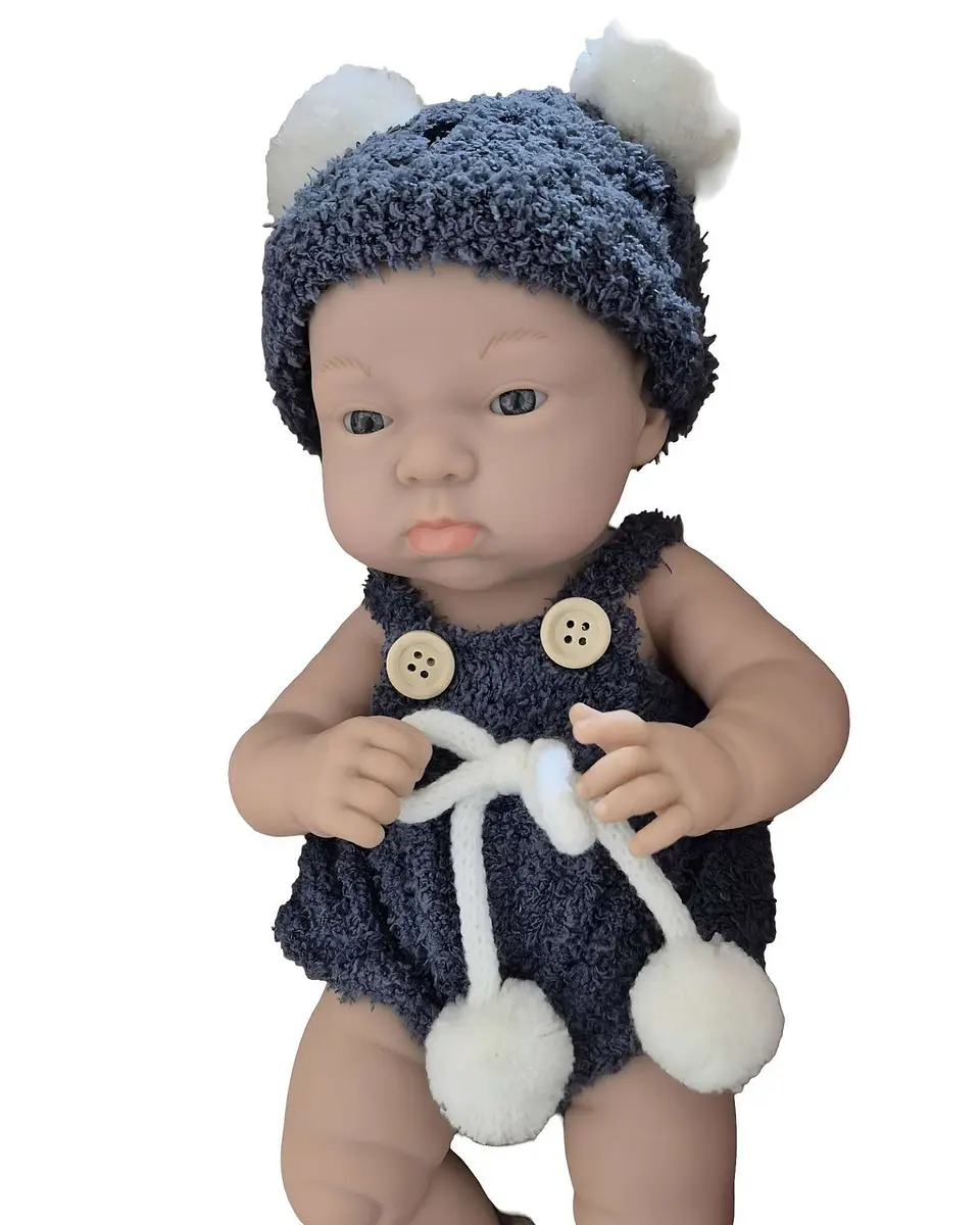 Muñeca bebé realista niña infantil baby so lovely azul 3