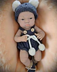 Muñeca bebé realista niña infantil baby so lovely azul - Miniatura 4