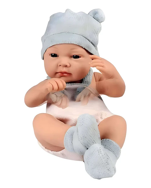 Muñeca bebé realista niña infantil babydoll celeste