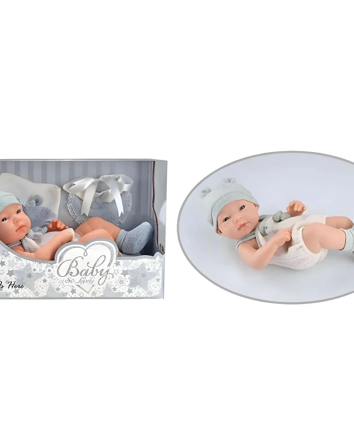 Muñeca bebé realista niña infantil babydoll celeste 2