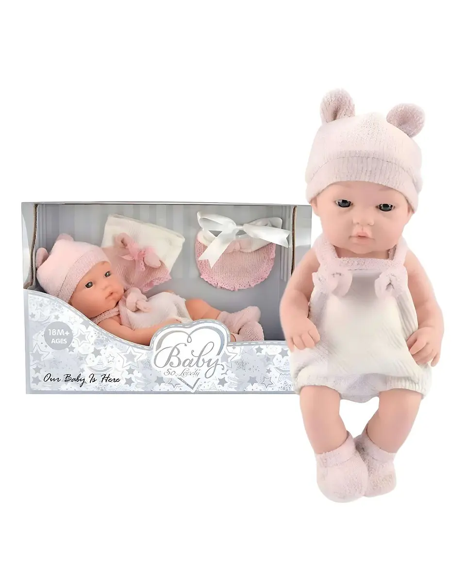 Muñeca bebé realista niña infantil babydoll Rosa 3