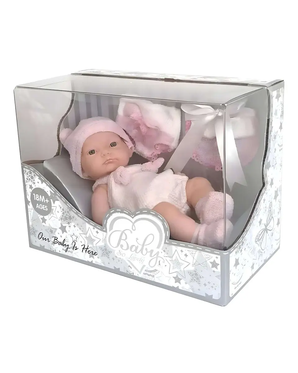 Muñeca bebé realista niña infantil babydoll Rosa 4