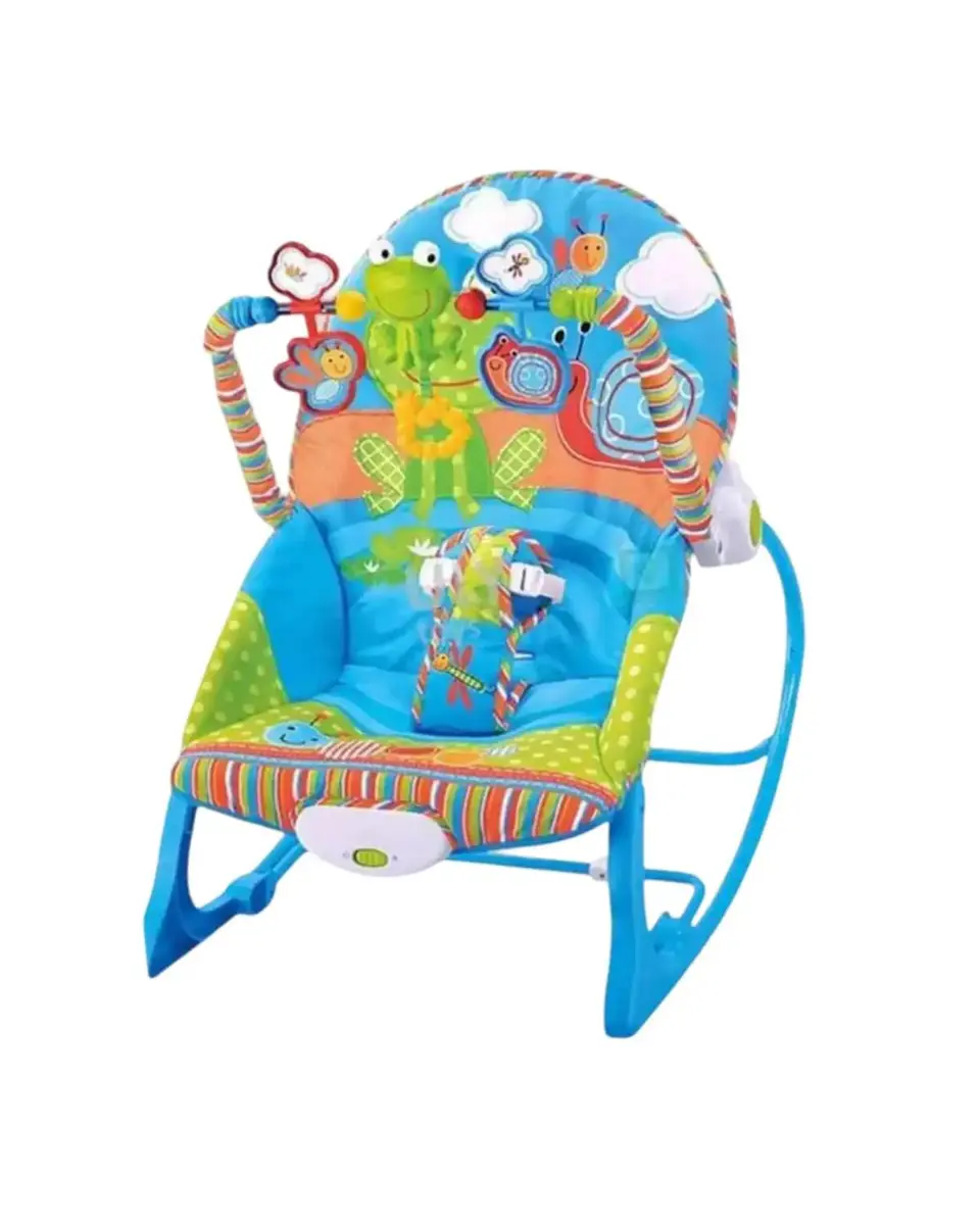 Silla Mecedora Multifuncional De Bebe Azul 3 En 1 6