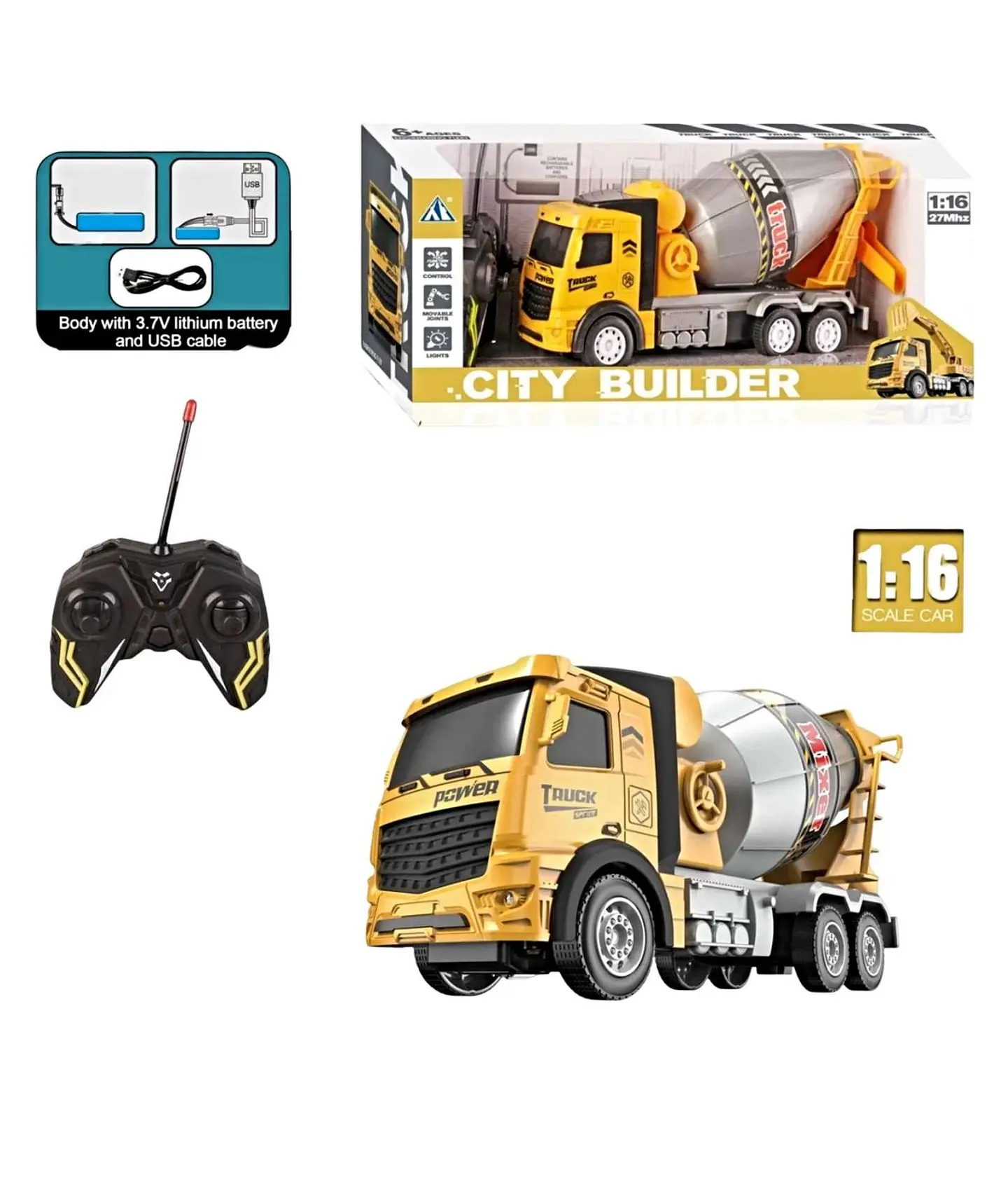 Camion Hormigonero recargable con control remoto 1