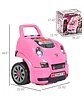 Juguete Auto Para Reparar Con Luces Sonidos Y Accesorios Rosa - Miniatura 1