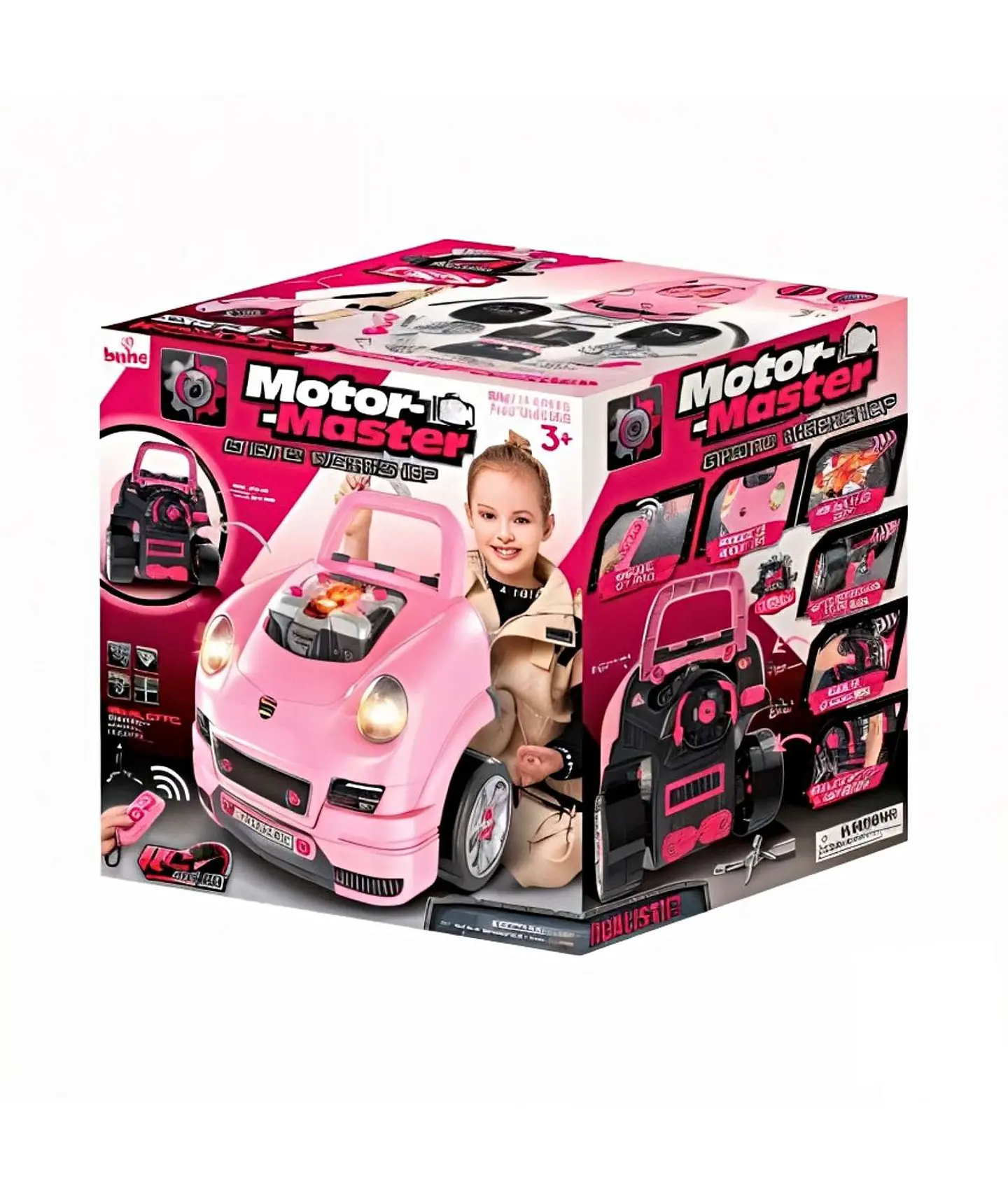 Juguete Auto Para Reparar Con Luces Sonidos Y Accesorios Rosa 2
