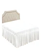 FALDON DE CAMA SIN FUNDA PLAZA Y MEDIA BLANCO - Miniatura 2