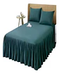 FALDON DE CAMA SIN FUNDA 2 PLAZAS VERDE - Miniatura 1
