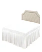 FALDON DE CAMA SIN FUNDA KING BLANCO - Miniatura 1